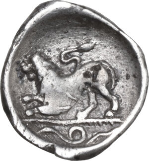 reverse: Central and Southern Campania, Phistelia. AR Obol, 325-275 BC