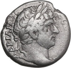 obverse: Hadrian (117-138). AR Didrachm, Caesarea mint (Cappadocia), 128-138