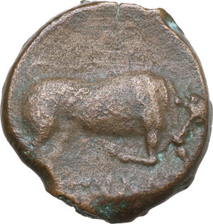 obverse: Northern Apulia, Arpi. AE 20 mm, c. 275-250 BC