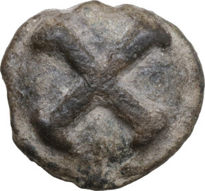 obverse: Northern Apulia, Luceria. Light series. AE Cast Quincunx, c. 217-212 BC