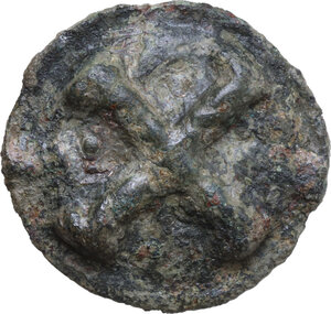 obverse: Northern Apulia, Luceria. Light series. AE Cast Quincunx, c. 217-212 BC