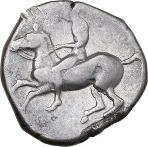 obverse: Southern Apulia, Tarentum. AR Nomos, 425-380 BC