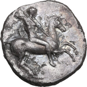 obverse: Southern Apulia, Tarentum. AR Nomos, 332-302 BC