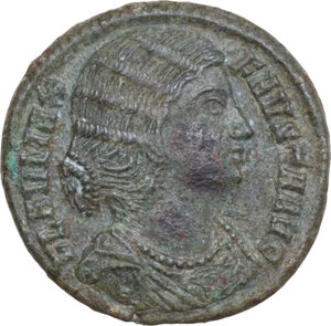 obverse: Fausta, wife of Constantine I (307-326). AE 19 mm, Ticinum mint, 326 AD