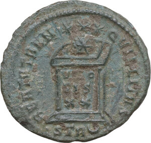 reverse: Crispus (317-326). AE 20 mm, Treveri mint, 323 AD