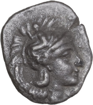 obverse: Southern Apulia, Tarentum. AR Diobol, c. 380-325 BC