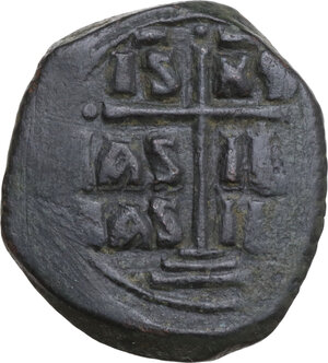 reverse: Anonymous Folles. Temp. Romanus III (circa 1028-1034). AE Follis. Constantinople mint