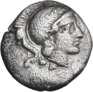 obverse: Southern Apulia, Tarentum. AR Diobol, c. 325-280 BC