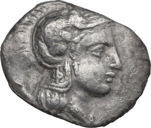 obverse: Southern Apulia, Tarentum. AR Diobol, “series Φ”, 325-280 BC