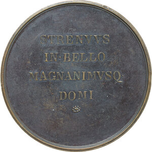 reverse: Austria. Ferdinand Graf von Bubna and Littitz (1768-1825). AE Medal nd (1825), Milan. For his death