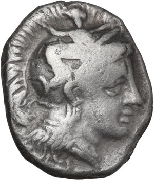 obverse: Southern Apulia, Tarentum. AR Diobol, 325-280 BC