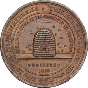 obverse: Germany. AE Medal, 1841, Hamburg mint