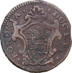 obverse: Italy. Clemens XII (1730-1740), Lorenzo Corsini. AE Mezzo bolognino, Bologna mint, 1738