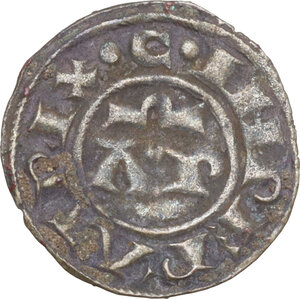 reverse: Italy . Enrico VI di Svevia (1194-1197). BI Denaro, Brindisi mint, 1195-1196