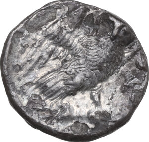 reverse: Southern Apulia, Tarentum. AR Drachm, c. 280-272 BC