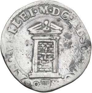 reverse: Italy . Clemens VIII (1592-1605), Ippolito Aldobrandini. AR Testone A. X, Roma mint