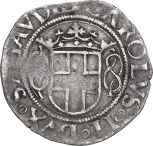 obverse: Italy. Carlo II (1504-1553). AR Grosso III type, Savoy, Aosta mint