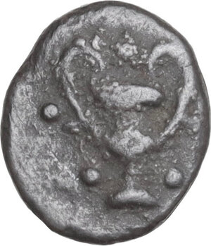 obverse: Southern Apulia, Tarentum. AR Obol, c. 280-228 BC