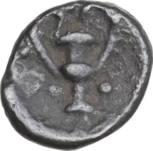 reverse: Southern Apulia, Tarentum. AR Obol, c. 280-228 BC