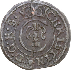 obverse: Livonia. Christina (1632-1654). BI Solidus 1645, Riga mint