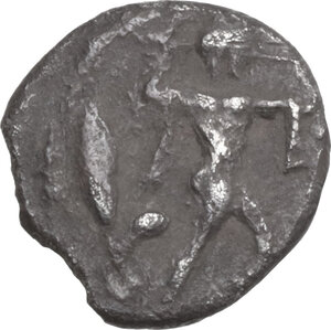 obverse: Lucania, Poseidonia-Paestum. AR Diobol, c. 445-420 BC