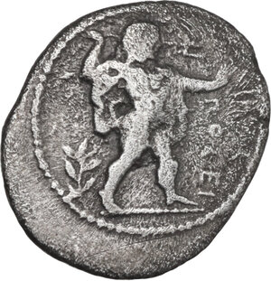 obverse: Lucania, Poseidonia-Paestum. AR Diobol, 445-420 BC