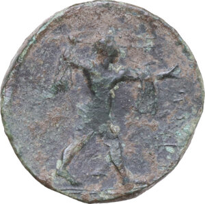 reverse: Lucania, Poseidonia-Paestum. AE 15.5 mm, c. 420-390 BC