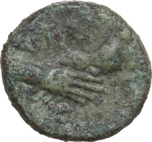 reverse: Lucania, Poseidonia-Paestum. AE Semis, 90-45 BC