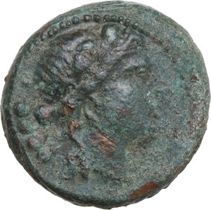 obverse: Lucania, Poseidonia-Paestum. AE Triens, 218-210 BC