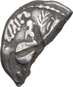 reverse: Celtic, Danubian Region. AR Halved Tetradrachm, 