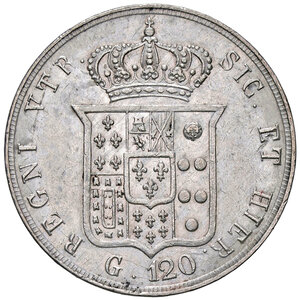 reverse: NAPOLI, Ferdinando II Di Borbone - 120 Grana, 1857