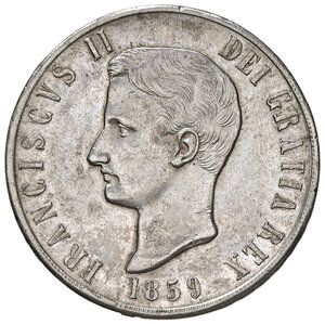 obverse: NAPOLI, Francesco II di Borbone - 120 Grana, 1859