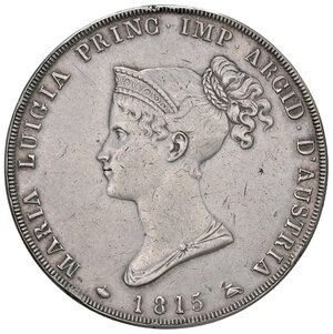 obverse: PARMA, Maria Luigia d  Austria - 5 Lire, 1815