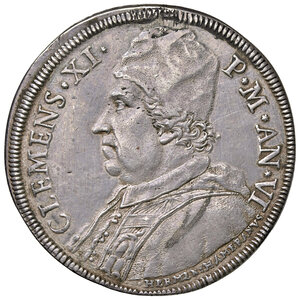 obverse: ROMA, Clemente XI - Piastra, (1700-1721) An V