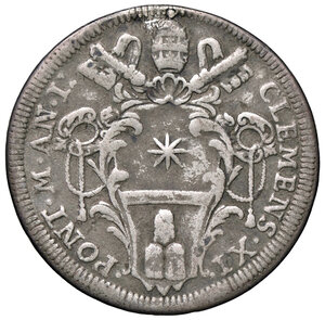 obverse: ROMA, Clemente XI - Testone, 1700