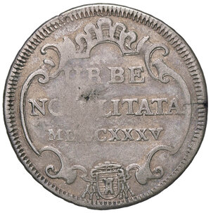 reverse: ROMA, Clemente XII - Testone , 1735