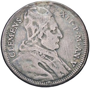 obverse: ROMA, Clemente XII - Testone , 1735