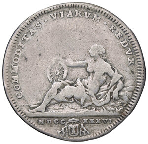 reverse: ROMA, Clemente XII - Testone , 1736