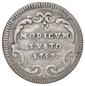 reverse: ROMA, Benedetto XIV - Mezzo Grosso, 1757