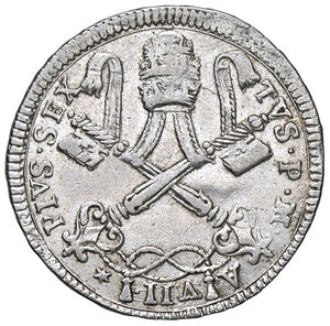 obverse: ROMA, Pio VI - Due Carlini, 1781