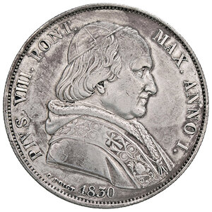 obverse: ROMA, Pio VIII - Scudo, 1830