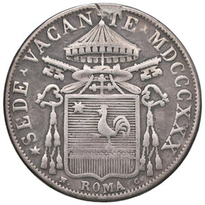 obverse: ROMA, Sede Vacante - 30 Baiocchi, 1830