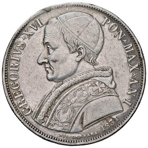 obverse: ROMA, Gregorio XVI - Scudo, 1831