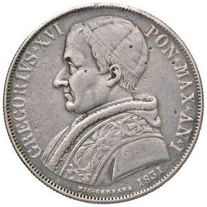 obverse: ROMA, Gregorio XVI - Scudo, 1831