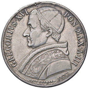 obverse: ROMA, Gregorio XVI - Scudo, 1833