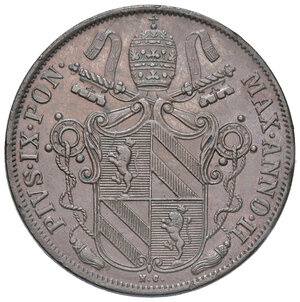 obverse: ROMA, Pio IX - Baiocco, 1847