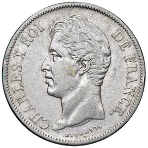 obverse: FRANCIA, Carlo X - 5 Franchi, 1830 A