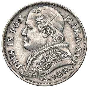 obverse: ROMA, Pio IX - 2 Lire, 1867