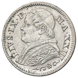 obverse: ROMA, Pio IX - 10 Soldi, 1869