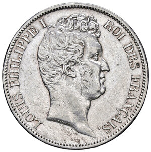 obverse: FRANCIA, Luigi Filippo - 5 Franchi, 1830 A